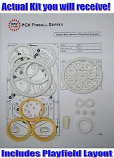 1981 Bally Eight Ball Deluxe Pinball Machine Rubber Ring Kit