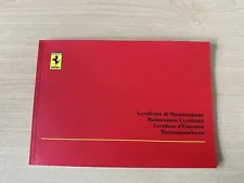Ferrari Service Book 355 360 430 456 458 550 612 599 California Owners Manual