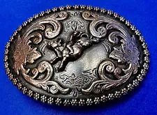 Small Cowgirls Nocona Rodeo Saddle Bronc western belt buckle for 1" Belt