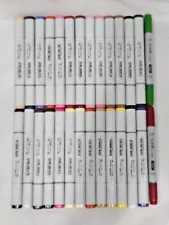 Copic Sketch Dual Tip Markers Lot of 28