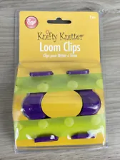 New! Boye Knifty Knitter - Loom Clips - Package Includes 2 Purple Clips