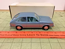 Vintage AMT 1978 light blue Chevy Chevette dealer promo car