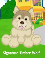 Webkinz Signature Timber Wolf VIRTUAL ADOPTION CODE ONLY