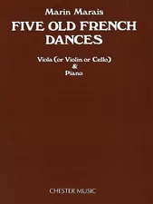 Five Old French Dances for Viola and Piano Sheet Music NEW 014020564