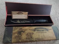 WWII "PEARL HARBOR" Military Knife w/ Case