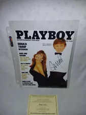 President Donald Trump Playboy Signed Autographed 8x10 Magazine Cover Photo COA