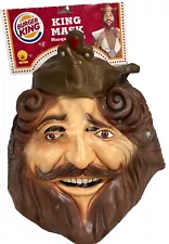 Rubie Rubber Halloween Burger King Crown Mask 2007 Officially Licensed RARE New!