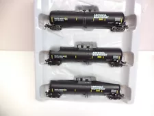 Athearn Ho 98445, 30K Gallon Ethanol Tank car set, GATX