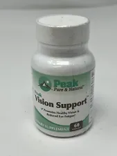 Peak Pure & Natural Peak Vision Support Supplement EXP 08/24 New Free Shipping