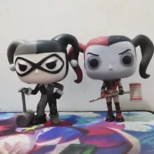 Funko Pop DC Superheroes Harley Quinn #45 #66 Black & White Vaulted no box