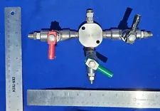 Stainless Steel Cross-Purge Gas Valve Assembly