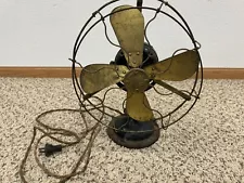 Antique GE 1901 Electric Table Fan 12” Blades - Works Great - Read Description!