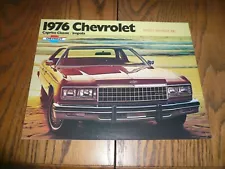 1976 Chevrolet Caprice Classic Impala Sales Brochure - Vintage