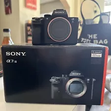 USED Sony A7SII Mirrorless Camera Body + 3 Batteries + Battery Pouch NO CHARGER