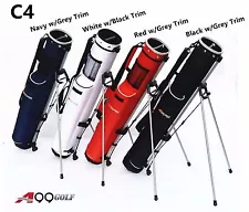 C4 A99 Golf Range Sunday Pencil Carry Club Bag Removable Top Cover w. Stand