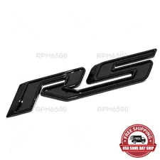 For Chevy RS Rear Trunk Lid Nameplate Logo Fender Marker Emblem Badge Blackout (For: Chevrolet)