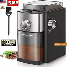 conical burr coffee grinder electric cheffano 18 Grind Settings Espresso turkish