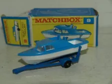 Matchbox 1-75 MB9 Boat and Trailer.