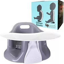 Upseat Baby Floor Seat Booster Chair for Sitting Up with Removable Tray