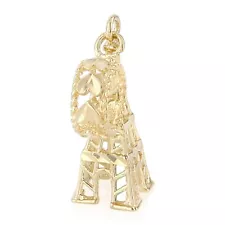 14K Gold Eiffel tower Charm Pendant Mix & Match For Bracelet Necklace Chain