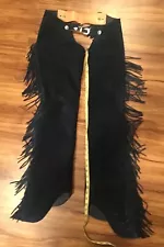 Western Blue Suede Show Chaps