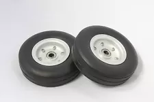 4.0" Aluminum Alloy Core Natural Rubber Wheels Tires for RC Airplane