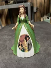 Bradford Editions Gone With The Wind Heirloom Porcelain Green and Gold Robe