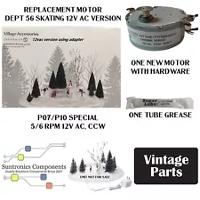 Dept 56 skating pond 12v AC Version replacement motor kit (unit Not For Sale)