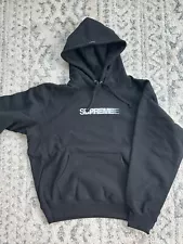 Supreme Logo Hoodie SS23 Black Size Small