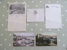 COLLECTION OF VINTAGE HOTEL PAPER ENVELOPE & POSTCARDS FOR WEYMOUTH