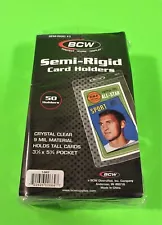 200 SEMI-RIGID CARD HOLDER #3 FOR TALL TRADING CARDS 9 MIL , 3 3/16 X 5 1/8 SR3