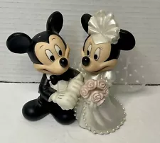 New ListingDisney Mickey & Minnie Mouse Wedding Bride and Groom Porcelain Cake Topper Fig