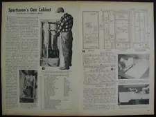 Gun Cabinet w/Locking storage How-To PLANS for 5 Rifles