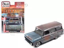 1965 CHEVROLET SUBURBAN RUST "PATINA SERIES" 1/64 DIECAST AUTO WORLD CP7797