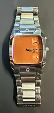 Nixon The Banks Orange Silver Watch Working condition No Links No Box