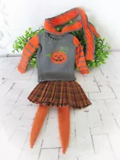 Halloween Pumpkin Handmade Outfit For MSD Kaye Wiggs Dolls and other similar BJD