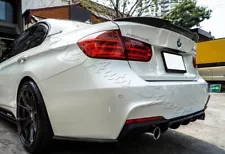 For 13-18 BMW 340i 328i 320i F30 M4-Type Real Carbon Fiber Rear Trunk Spoiler (For: More than one vehicle)