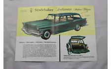 1958 Studebaker Scotsman Station Wagon Sales Brochure Fact Sheet