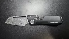 Winterblade Factor B3, Damascus, Black Titanium Handles, Carbon Flipper Edition