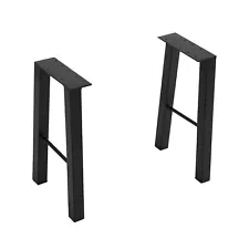 Table Legs 16 Inch Metal Coffee Desk Legs Heavy Duty Iron Bench Legs Set of 2