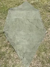 ORIGINAL US Military shelter half tent OD green Vietnam War dated 1964