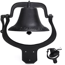 Large Church Cast Iron Dinner BELL 24X22" School Antique Vintage Style outdoor