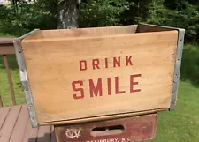 Vintage SMILE SODA Crate. 1959