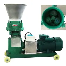 220V Feed Pellet Mill Machine Plant Equipment Pellet Press Maker 200KG/H,w 8Disc