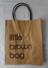 Vintage Bloomingdales Iconic Little Brown Bag Small Paper Shopping Bag, 1970's