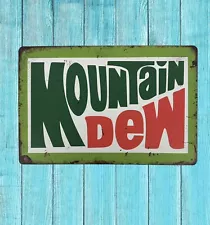 Mountain Dew Vintage Style Tin Metal Bar Sign Poster Man Cave Collectible New