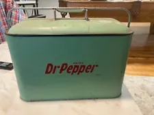 Vintage 1950s Dr. Pepper Picnic Cooler by Progress Refrigerator Unrestored