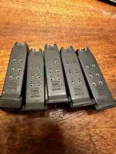 Lot of 5- GLOCK 40 cal. 9 Round Magazine OEM - Black -