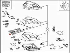 Genuine MERCEDES C190 R172 R190 AMG GT / S C190 Sensor mat 1728700210