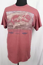 VTG Jody Bergsma Journey Home Salmon Spawning PNW Dark Red S/S T-Shirt L